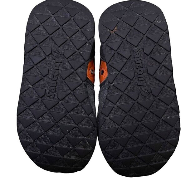 Saucony Jazz Low Pro Baby Jazz Sneakers Unisex 6M Navy Orange Leather Upper - Picture 6 of 10